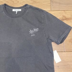 Frame embroidered premium weight tee